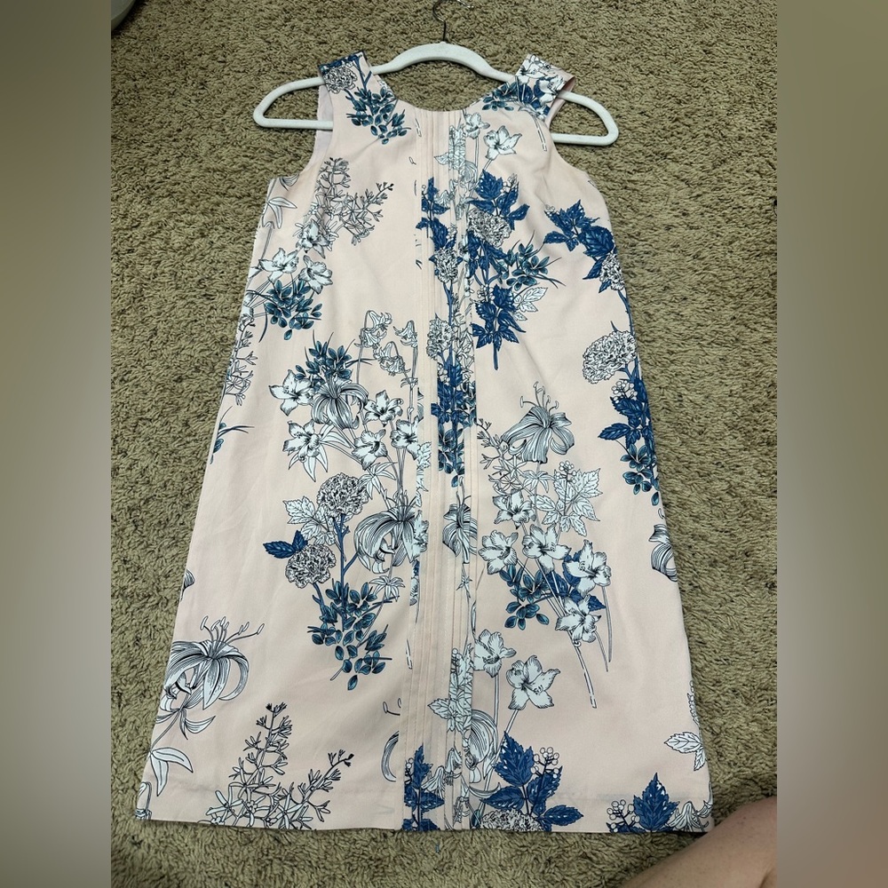 Banana Republic Pink and Blue Floral Dress in size 0!